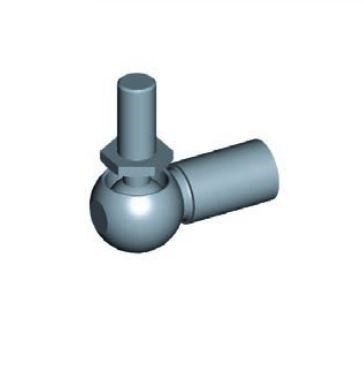 фото Кріплення газової пружини з різьбою M8-M8, INOX шарнір, fi 13 мм, довжина 30 мм, до 1200N | Pneumat, 92262 I 2
