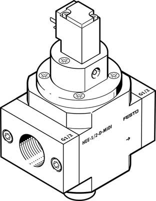 фото HEE-3/8-D-MINI-110 Вмикальний клапан, FESTO-165075 1