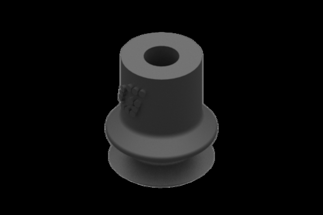VG.B6E.50 Присоска вакуумна fi 6 мм, 1,5 гофри, EPDM, твердість 50 Shore | GIMATIC