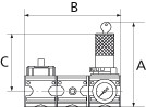 фото Станція приготування стиснутого повітря G1/4 | Riegler, WS 1001 2