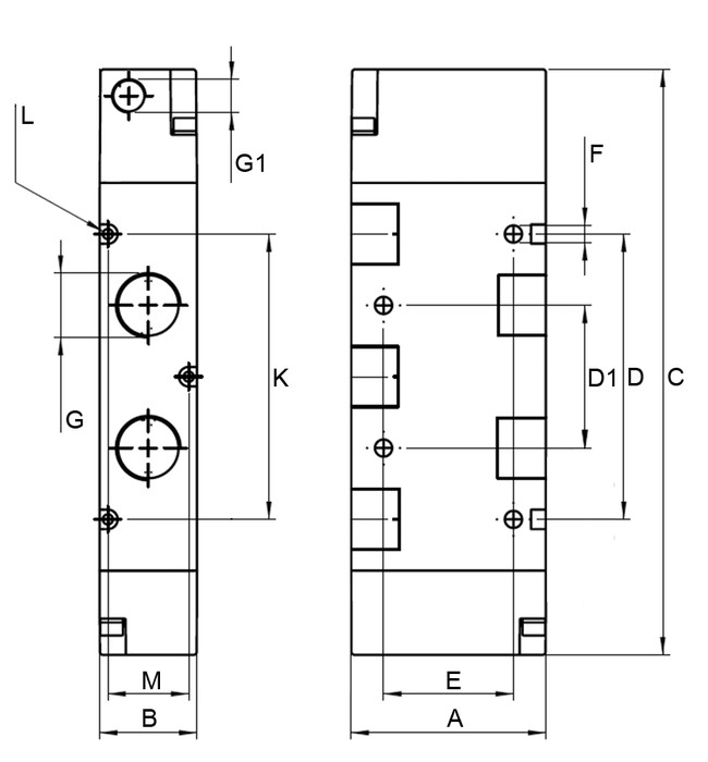 фото Клапан пневматический 5/2, G1/2, возврат пружиной, EX | Aignep, 01VP050005 2