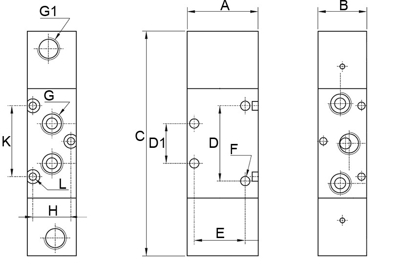 фото Клапан распределитель пневматический 5/2 G 1/4 бистабильный, AZ Pneumatica | AZ Pneumatica, 522 CC 4