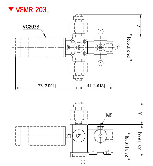 фото Захват VSMR картридж VC203+глушник верхній, монтажний набір 4xM4, QR, VSMR203-F 5