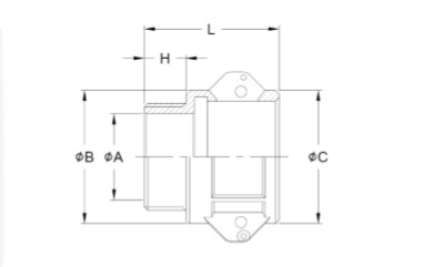 фото З’єднання Camlock B, G2" зовн., AL, 113.20 2