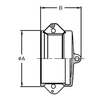 фото Соединение Camlock типа DC из латуни, заглушка штекера DN40, 1 1/2 дюйма, DC-150-M, 115.112-M 2