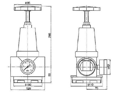 фото Редуктор тиску 2" 1,5 -8,5 bar серії Flowmatik | Pneumat, AR900A-20 2
