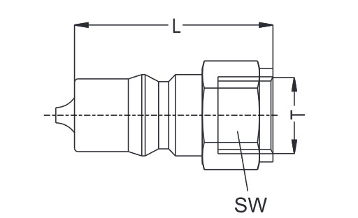 фото Штекер швидкозніма ISO B двосторонній, G1/8w, латунь, NBR, 246.51 2