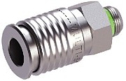 фото Швидкознімач DN7,8 різьба зовнішня 3/8, MULTISOCKET, 316L | Aignep, 63190 3/8 1