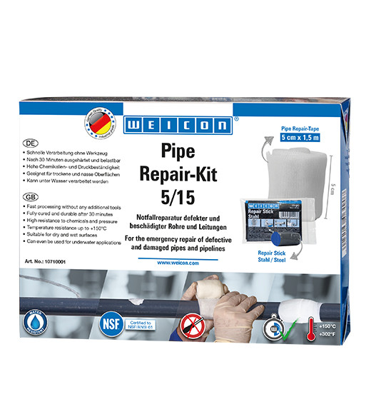 WEICON Pipe Repair-Kit 5/15 (5 cm x 1.5 m) набір для аварійного ремонту труб та трубопроводів | WEICON