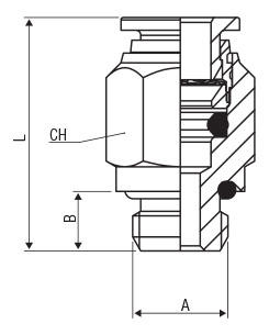 фото Соединение цанговое прямое G1/8z к трубке 6, NSF, 59020 6-1/8 2