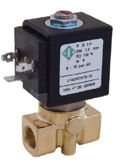 Електромагнітний клапан 2/2 NC PROP G1/4 FKM, 0-10 бар, 24V DC | Aignep