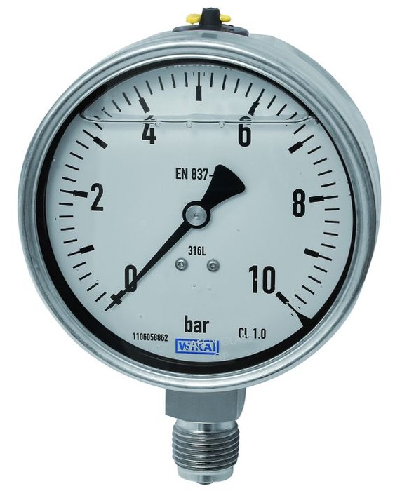 фото Вакуумметр кислотостійкий гліц. G1/4R, 63mm, -1/0bar 1