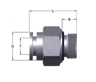 фото Соединение цанговое прямое G1/4z к трубке 4, 60020 4-1/4 2