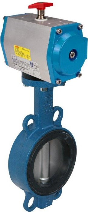 Засувка батерфляй ARTEMIS40 DN80 з пневм. приводом S.A. GGG40/304/NBR | EFFEBI