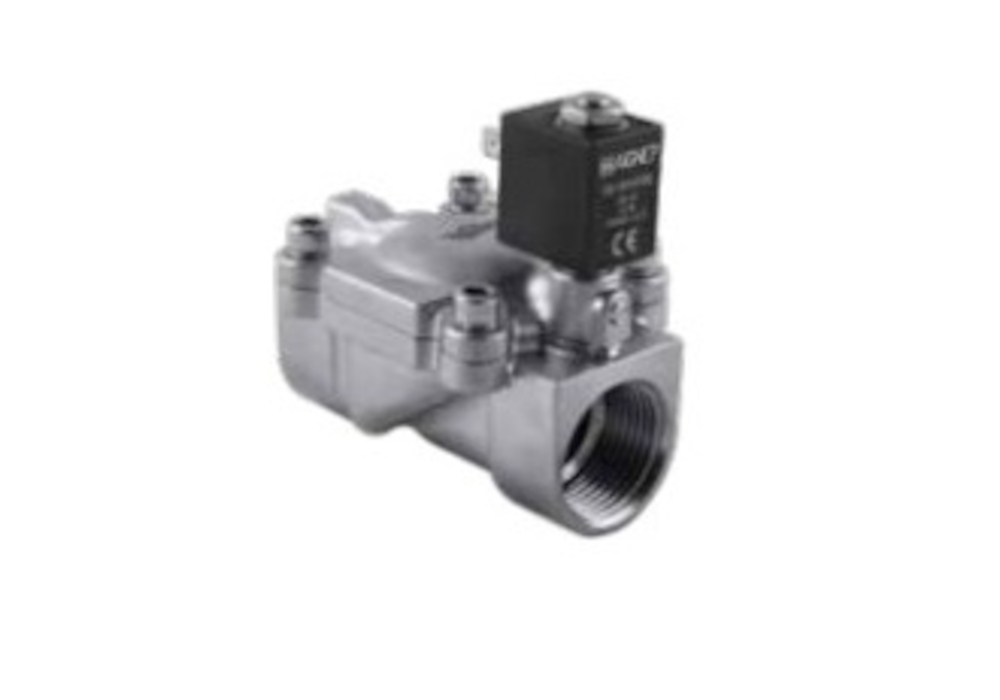 Клапан електромагнітний мембранний 2/2 NC, G 1/2, NBR, NC, 0,15-25 бар, DN14, 24V DC, нержавіюча сталь | Aignep