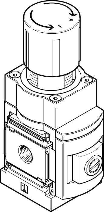 фото MS6-LRP-1/2-D4-A8 Прецизионный регулятор давления, FESTO-538022 1