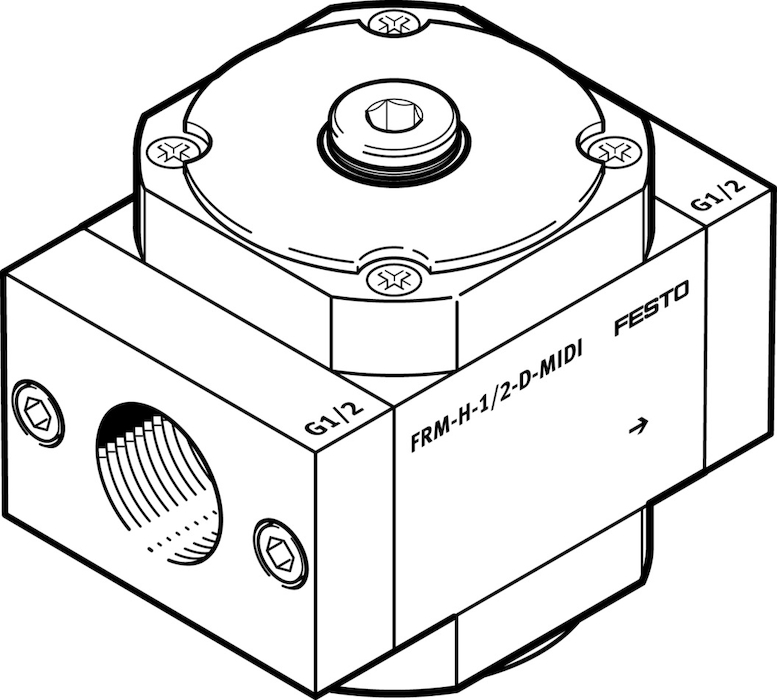 фото FRM-H-3/8-D-MINI Разветвительный модуль, FESTO-162790 1