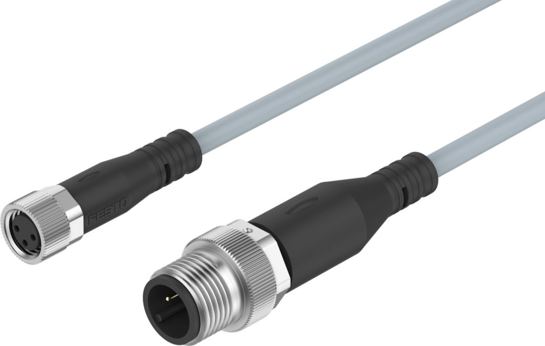 фото NEBU-M8G3-K-0.5-M12G3 Соединительный кабель 1