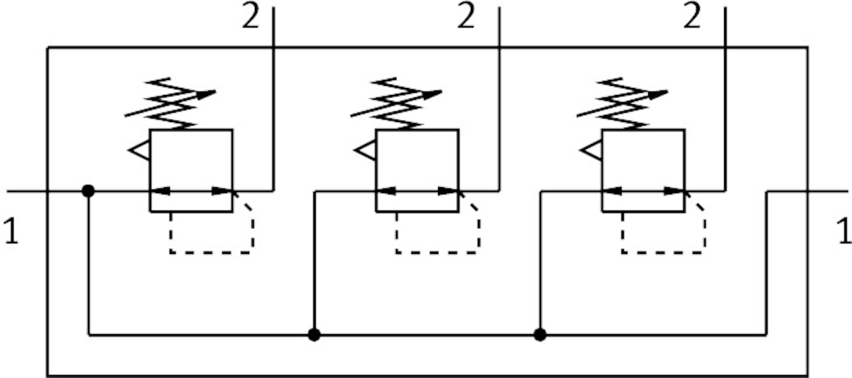 фото LRB-1/2-D-O-K3-MIDI Батарея регуляторов давления, FESTO-528975 2