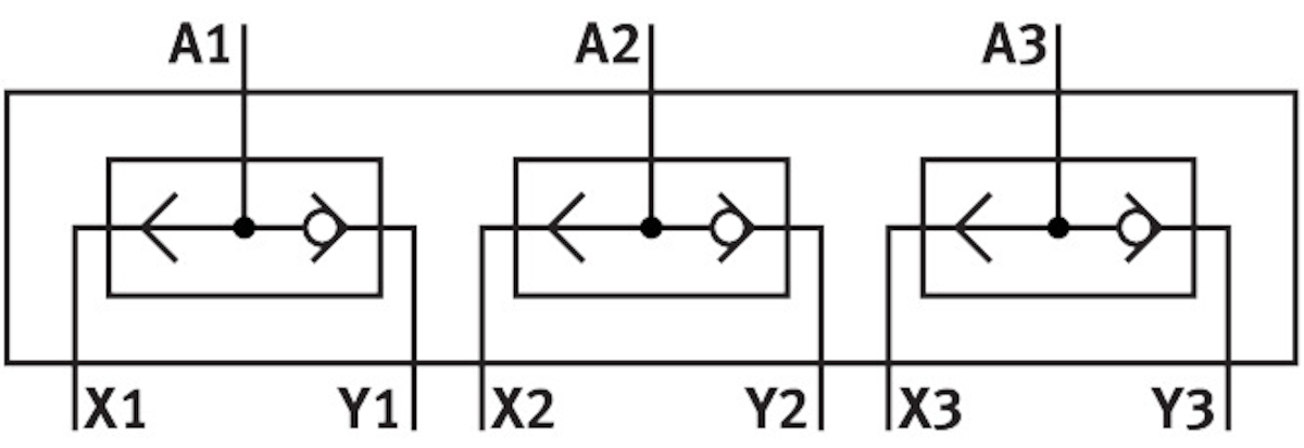 фото OS-PK-3-6/3 Блок логічного АБО, FESTO-4232 4