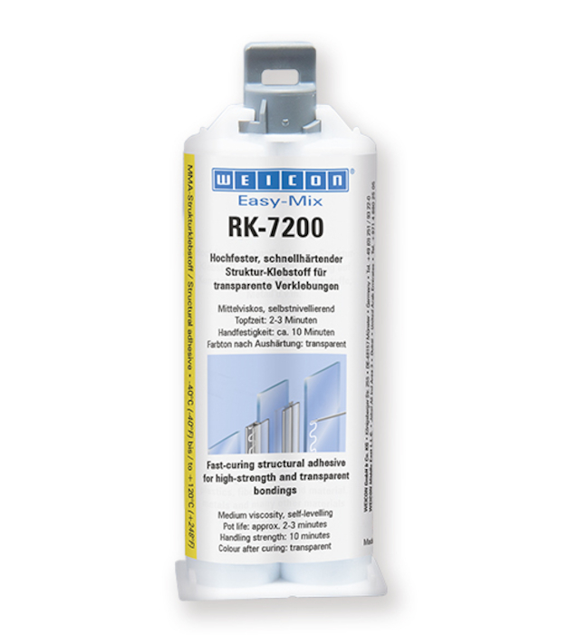 WEICON Easy-Mix RK-7200 50 г прозорий акриловий структурний клей | WEICON