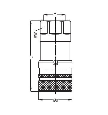 фото Быстроразъем гидравлический DN6 ISO16028, G 1/4 GW, сталь оцинкованная, NBR, SFF6 1/4 2