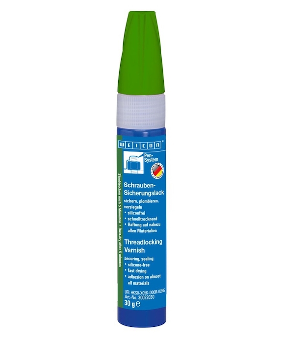фото WEICON Threadlocking Varnish 30 г лак фиксатор зеленый | WEICON, 30022030 1