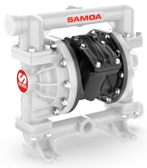 фото Насос пневматичний, мембранний SAMOA UP10 1" PP/PTFE, UP10B-BPS-PTZ 1