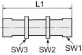 фото З’єднання зажимне панельного монтажу до труби 15, сталь оцинкована, V 174 2