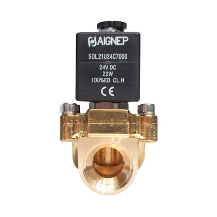 фото Електроклапан 2/2 NC G3/8 FKM 03F 0-16 Bar DN14 kv2,75 24VDC | Aignep, FMM 03F 38 V NC D 2
