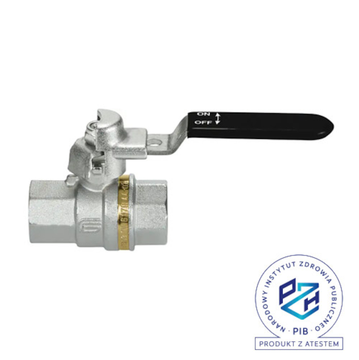 Кульовий кран GALAXY LOCK 3/4" ВВ з блокуванням, латунь до 63 Bar | EFFEBI