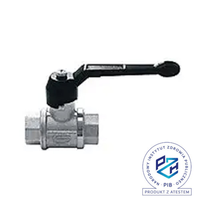 Кран кульовий TOTAL 3/8" ВВ латунь нікельована до 100 бар | EFFEBI