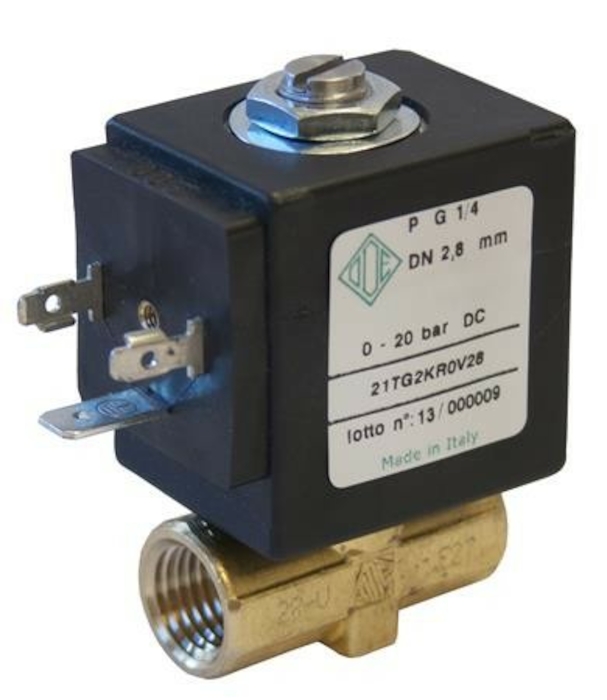 Електромагнітний клапан 2/2 NC, G1/8, FKM, 0-20 bar, 230V AC | Aignep