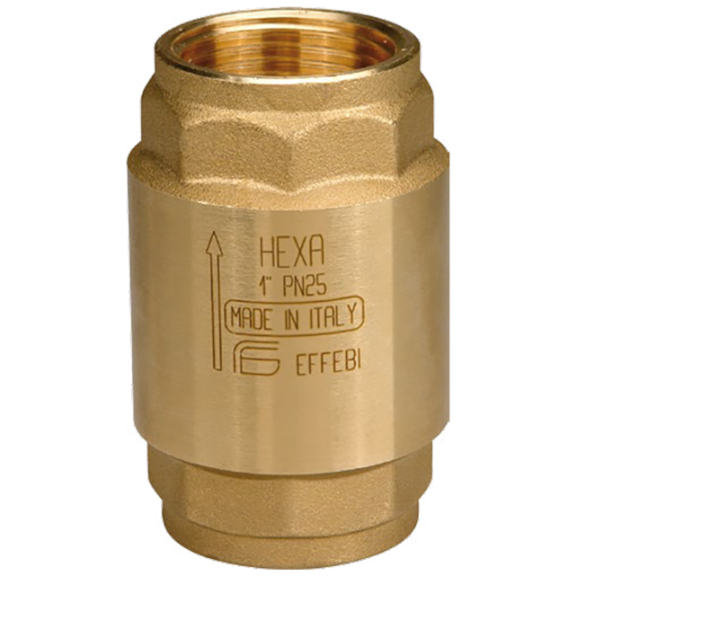 Zawór zwrotny HEXA ww 3/4" CW617N/NBR  PN25