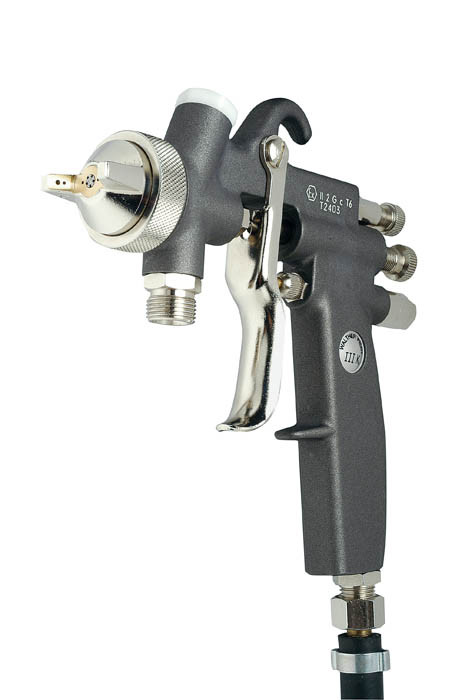 фото Пістолет для клею III-K, форсунка 1,2mm, круглий факел, чашка | Walther Pilot 1