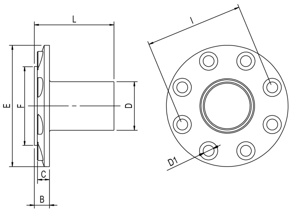фото Фланець приєднувальний Fi-110 ANSI 150-LB, система Infinity | Aignep, 90014 110 3