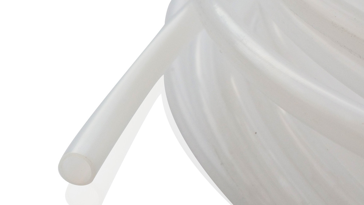 фото Трубка тефлонова PTFE калібрована 1/2 дюйма fi 9,53x12,70 мм, біла, 259.3C 1/2 1