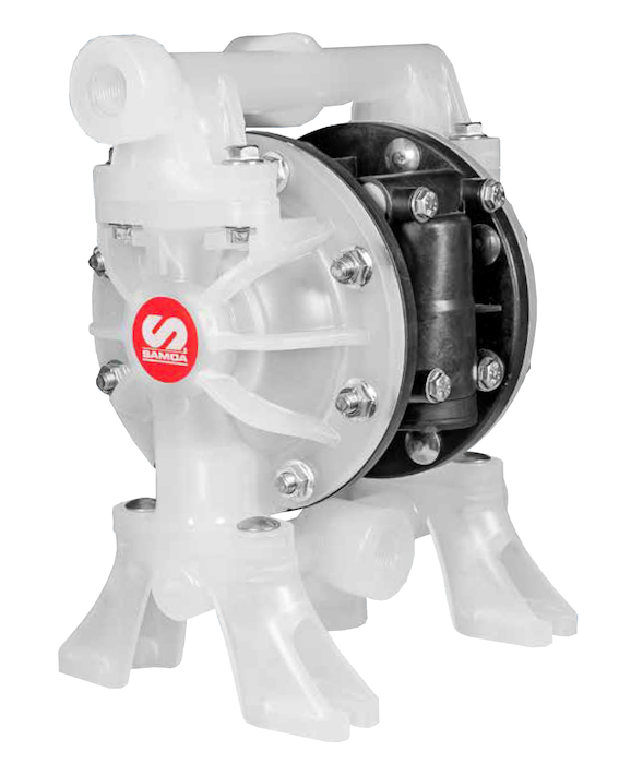 фото Насос пневматичний, мембранний SAMOA UP05 1/2" PP/PTFE, UP05B-BPS-PTZ 2