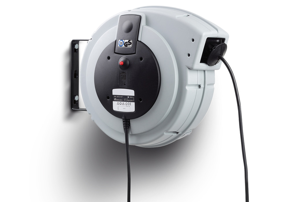 фото Катушка для электрического кабеля серия 108 Roll Major Plus 230V, L=20 m, провод 3x2,5 mm2, 10820721 1