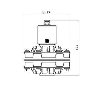 фото Компенсатор пульсації 3/4", 35 л/хв; POMc, A28-0035-003 2