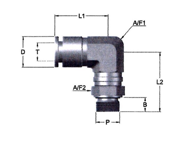 фото З’єднання цангове кутове fi 6, G1/8, 316L, 60115 6-1/8 2