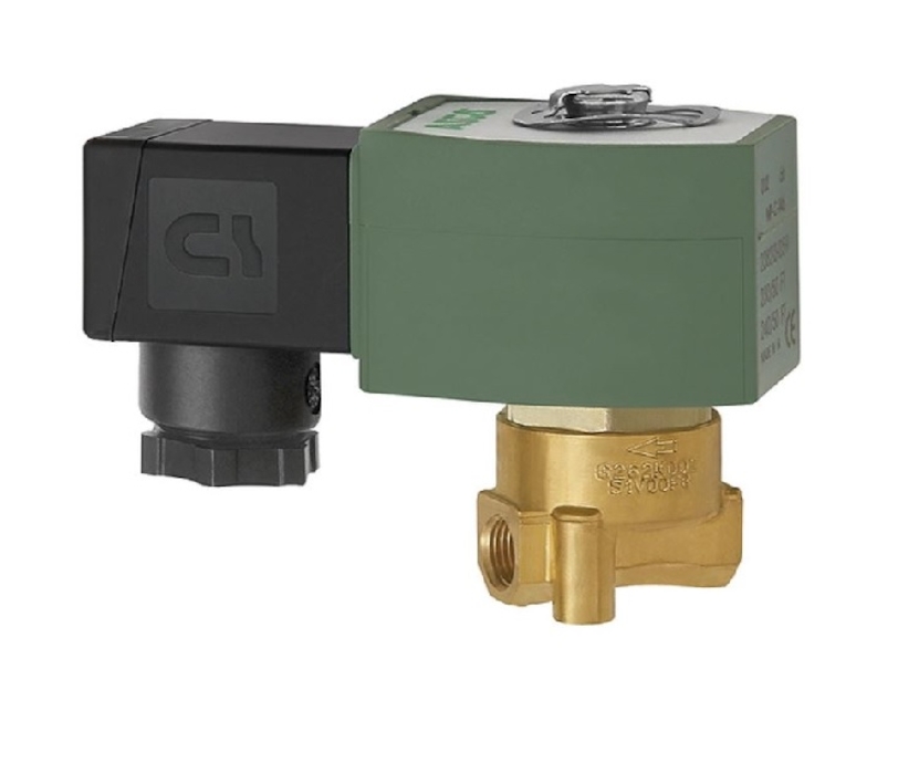 Електромагнітний мембранний клапан 2/2 NC G1/4 FKM 0-12 бар 230VAC ASCO E262K022S1V00F8