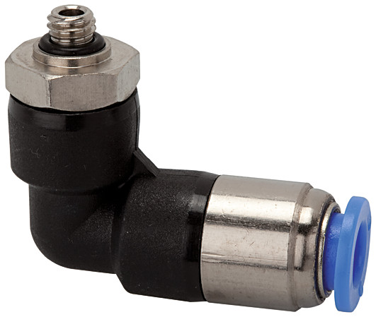 Клапан запорный, цанговый, угловой G 1/4 резьба наружная, для